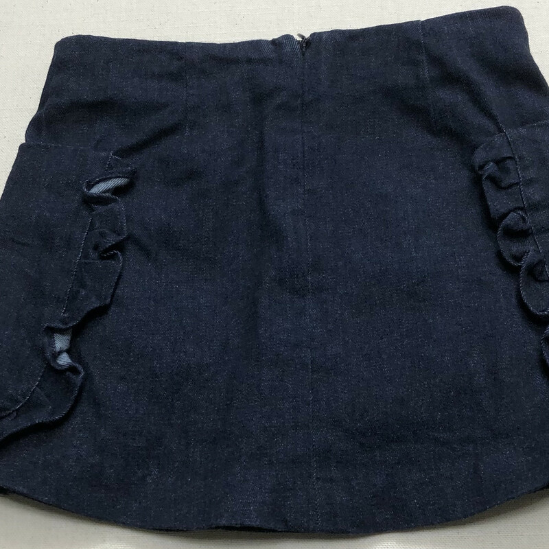 Jacadi Denim Skirt, Navy, Size: 5Y<br />
zipper on the back