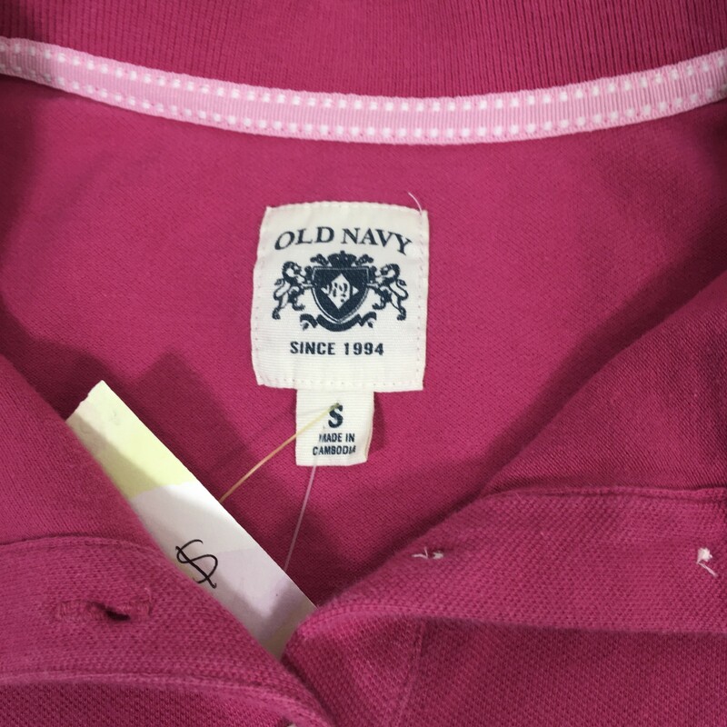 102-232 Old Navy Polo, Pink, Size: Small