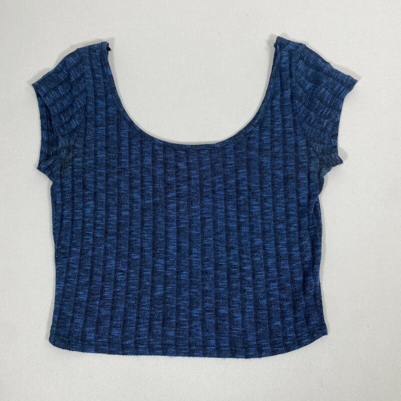 103-051 Forever 21, Blue, Size: Small Blue Cropped Top x  Good