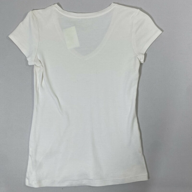 110-061 Banana Republic, White, Size: Small Plain White T-Shirt 100% Cotton  Good