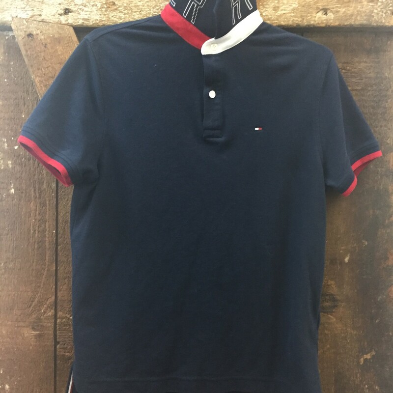 Tommy Hilfiger Polo, Navy, Size: Adult S