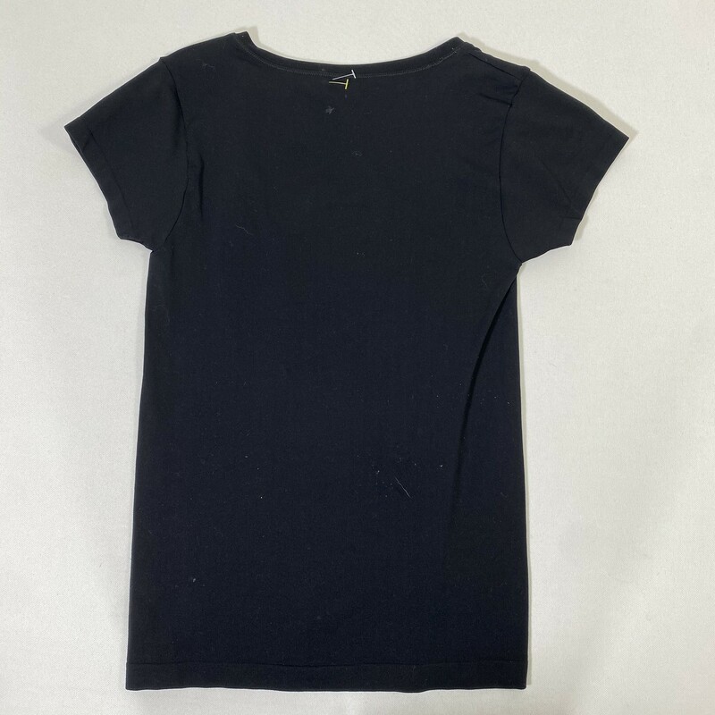 102-114 White House Black, Black, Size: Small black basic t-shirt 95% Nylon 5% Spandex