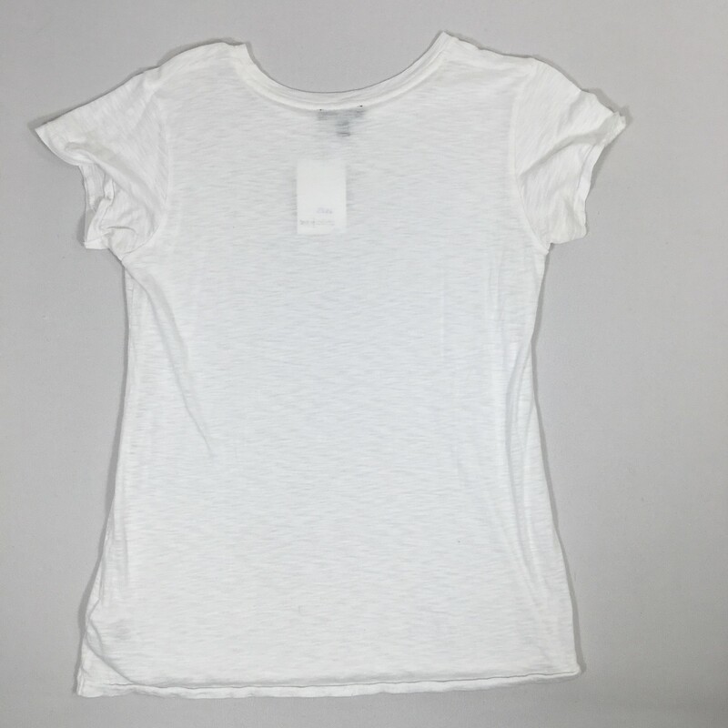 100-056 Express Sheer Tee, White, Size: Small
