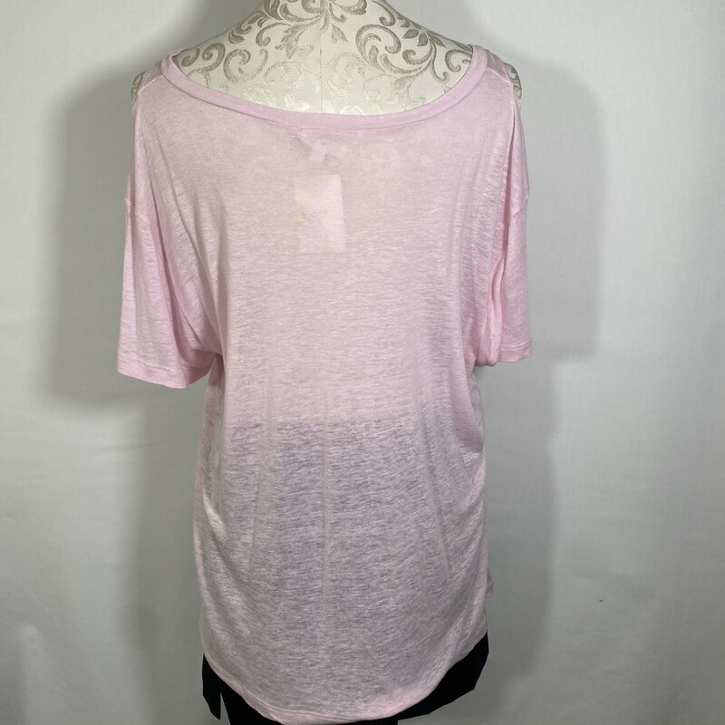 102-227 Lna, Pink, Size: Medium Pink v-neck top
