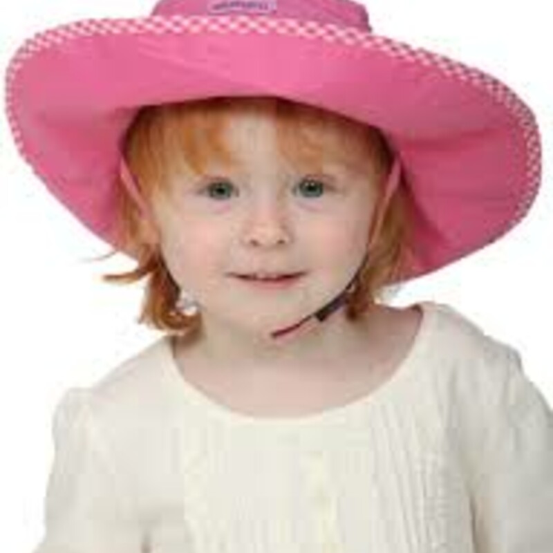 UPF 50+ Adjustable SunHat, Pink, Size: 2-8Y<br />
NEW!<br />
Lightweight - our single layer design makes this hat breathable<br />
Our Widest Brim - your child will have complete coverage under this brim<br />
Break-Away Chinstrap - means this hat stays on with safety<br />
Back toggle - elastic travels around the entire circumference of the hat, which adjusts with a toggle for a custom fit and years of wear.<br />
100% Nylon with UPF 50+ - meaning it blocks 97% of the suns harmful UV rays<br />
Quick Dry - they’re dry in minutes and crushable for easy packing<br />
Machine Washable - durable and easy to love<br />
Made In Canada