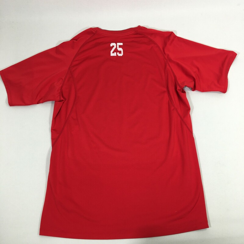 100-691 Nike, None, Size: Large Red short sleeve t-shirt w/Bridgewater State logo