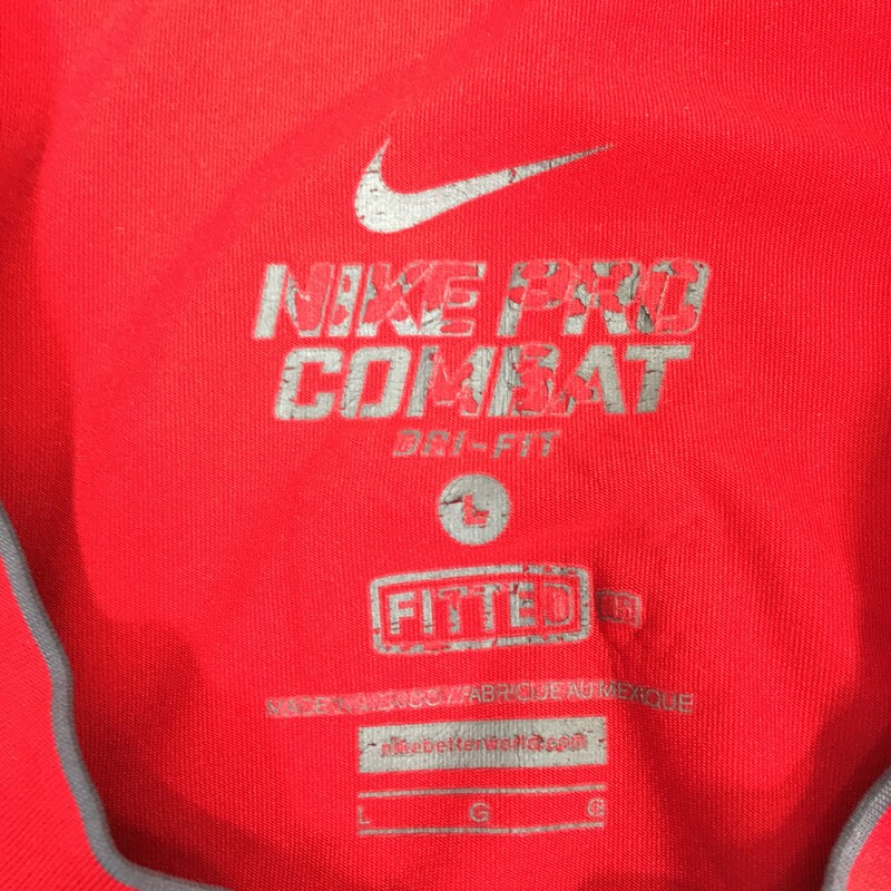 100-691 Nike, None, Size: Large Red short sleeve t-shirt w/Bridgewater State logo