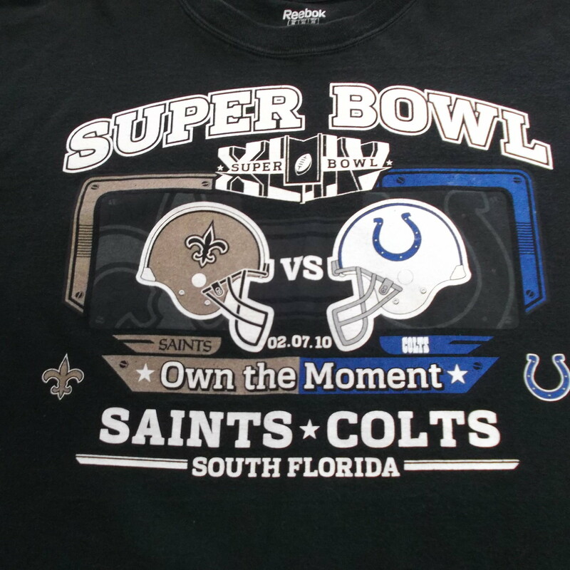 Saint VS Colts 2010 SB  Recycled ActiveWear ~ FREE SHIPPING USA ONLY~