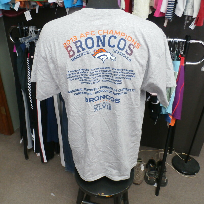 Denver Broncos Shirt  Recycled ActiveWear ~ FREE SHIPPING USA ONLY~