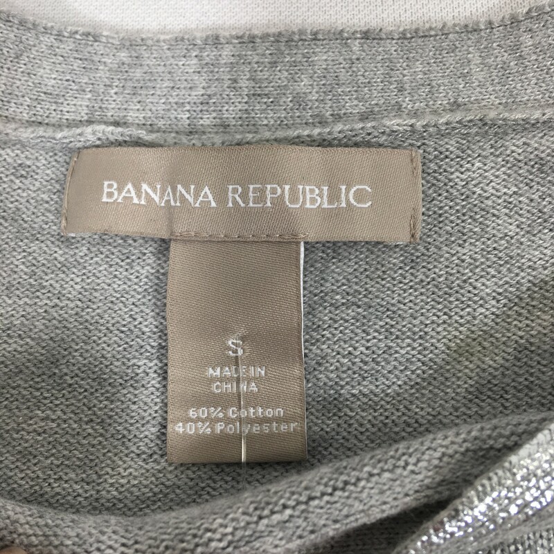 100-458 Banana Republic, Gray, Size: Small