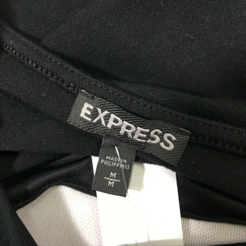 Express Cutout Midsleeve, Black, Size: Medium