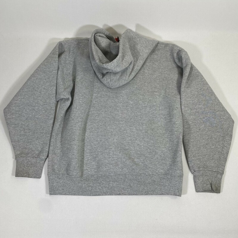 100-906 Eagle Usa, Grey, Size: Medium grey and red new canaan sweatshirt with laces  80% cotton 20% polyester  okay