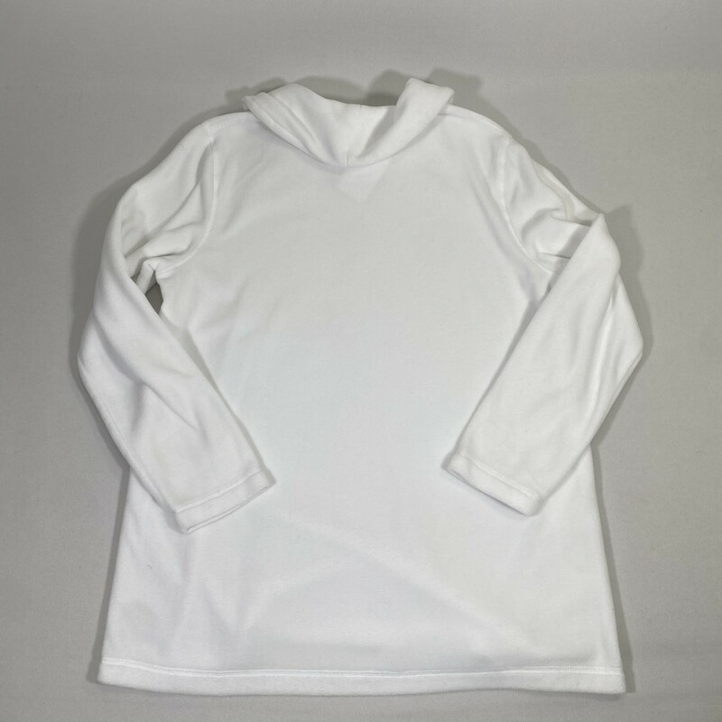 126-001 No Tag, White, Size: Medium white fleece turtle neck sweatshirt no tag  good