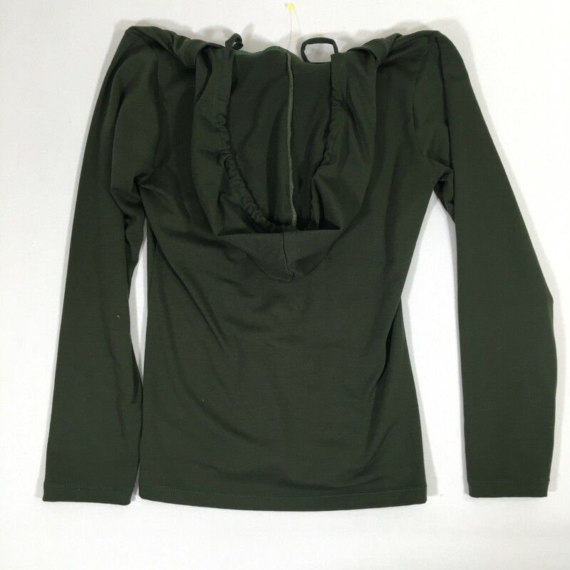 102-166 C First Time, Green, Size: Small Green Hooded Shirt
