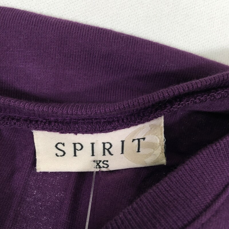 103-063 Spirit, Purple, Size: Xs Purple Long Sleeve Shirt 100% Cotton  Good