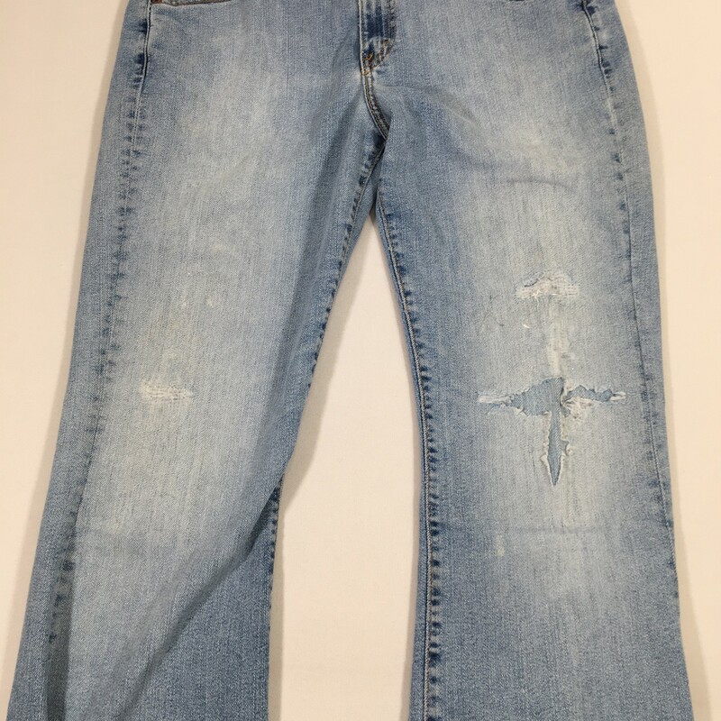 Levis Bootcut 515 Jeans, Blue, Size: 12