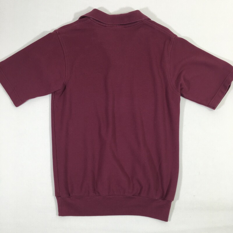 105-247 Mark Twain, Maroon, Size: Small st. joes short sleeve uniform shirt 60% cotton 40% polyester  good