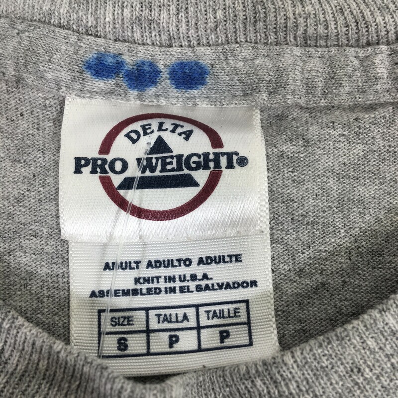 103-079 Delta Pro Weight, Gray, Size: Small Gray Pittsburg College Shirt x  Good