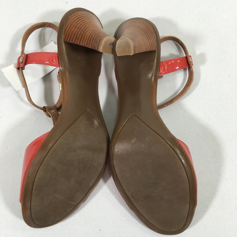 Tahari Strappy Heels, Tan, Size: 9.5
