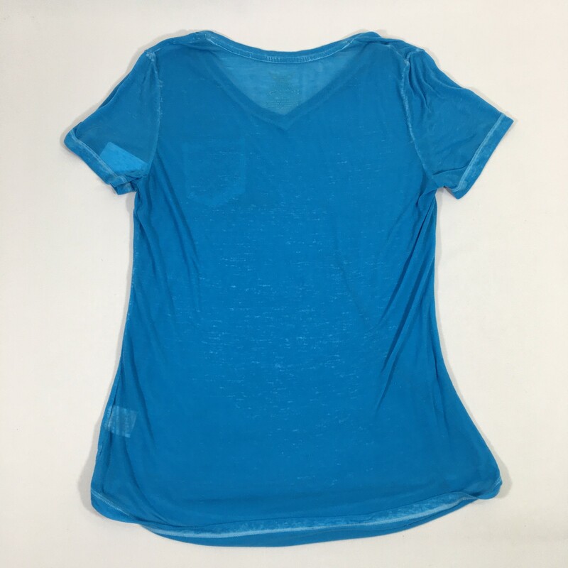 100-689 Faded Glory, None, Size: Medium Blue short sleeve t-shirt