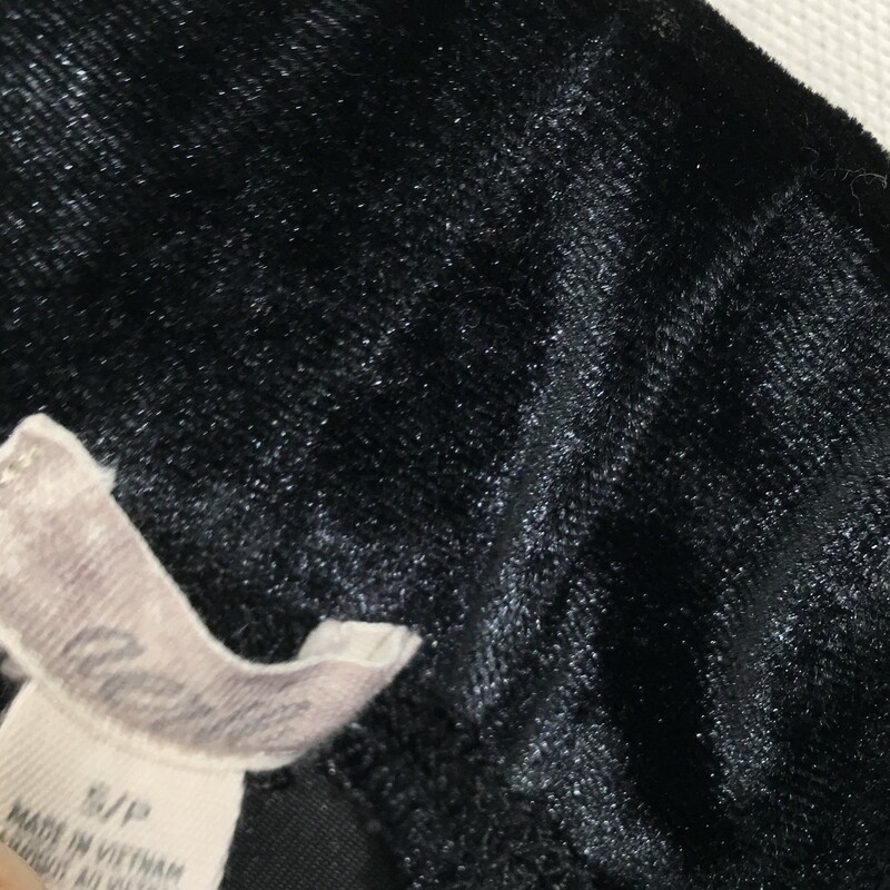 120-189 Aerie, Black, Size: Small Black velvet pants velvet