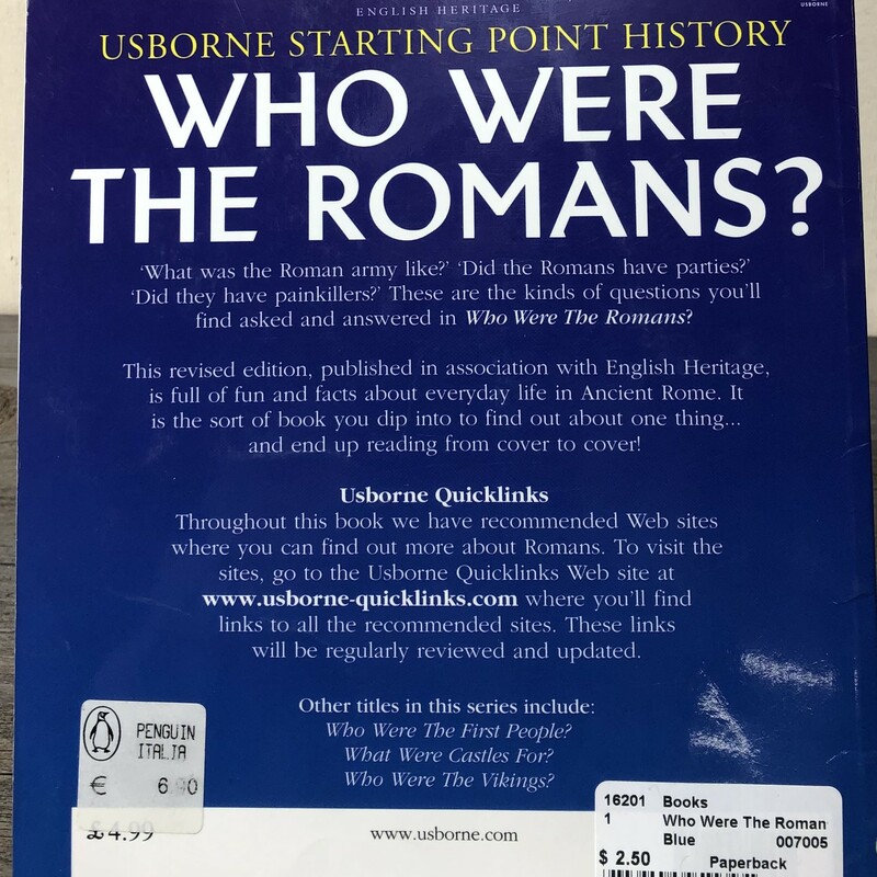 Who Were The Romans?, Blue, Size: Paperback