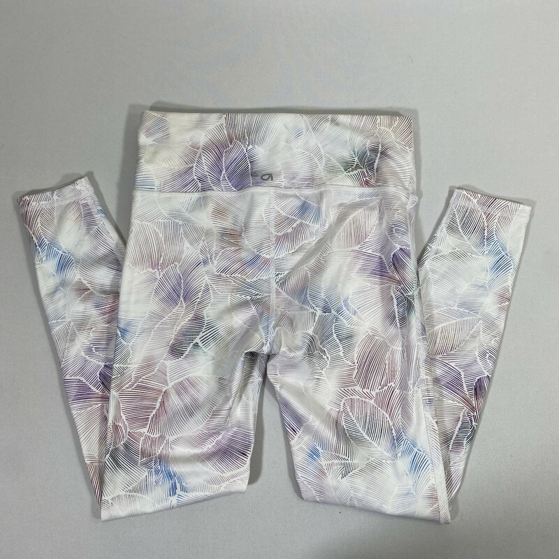 107-110 Gap Fit, White, Size: Small<br />
White patterned leggings