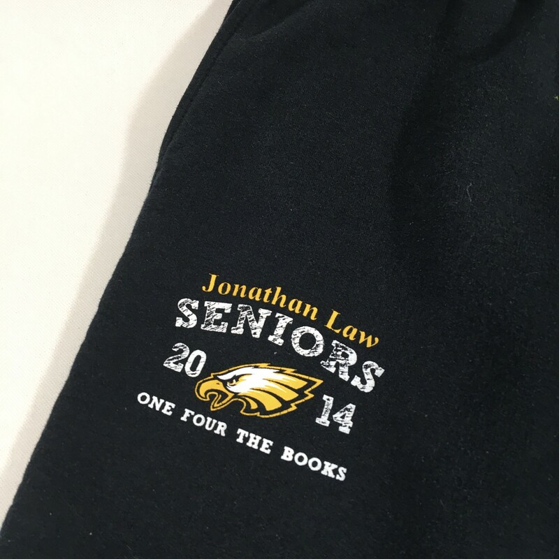 100-844 Gildan Active Wea, Black, Size: Small jonathan law seniors sweatpants 50% cotton 50% polyester  good