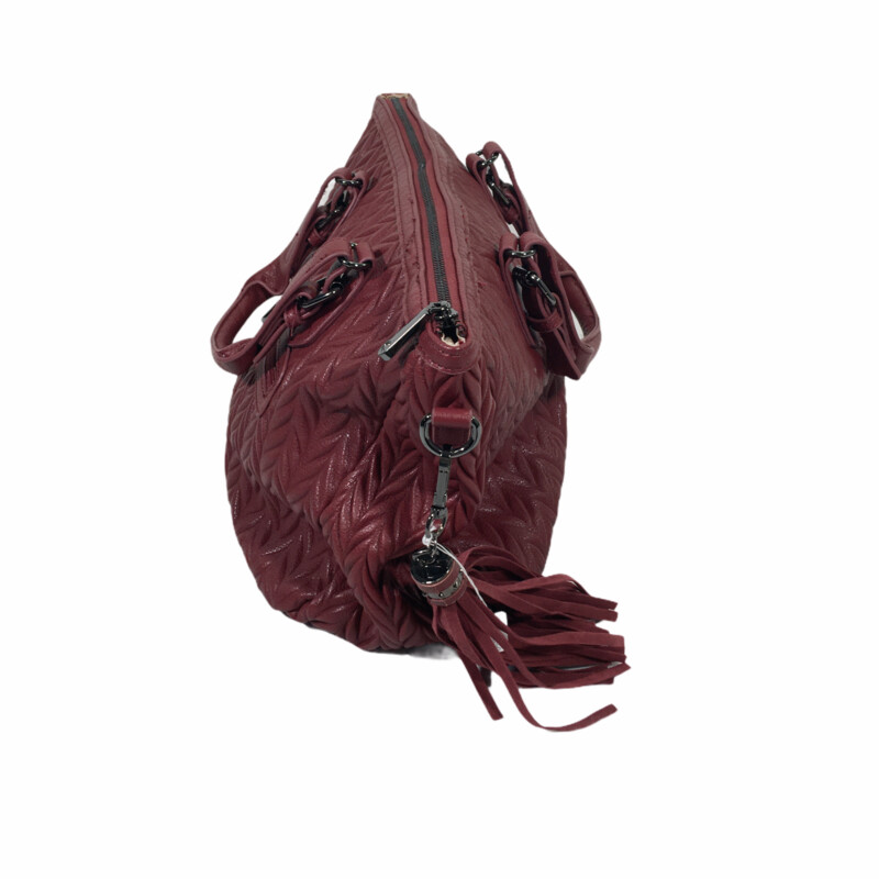 100-1130 C Leather Textur, Maroon, Size: Mini Bags