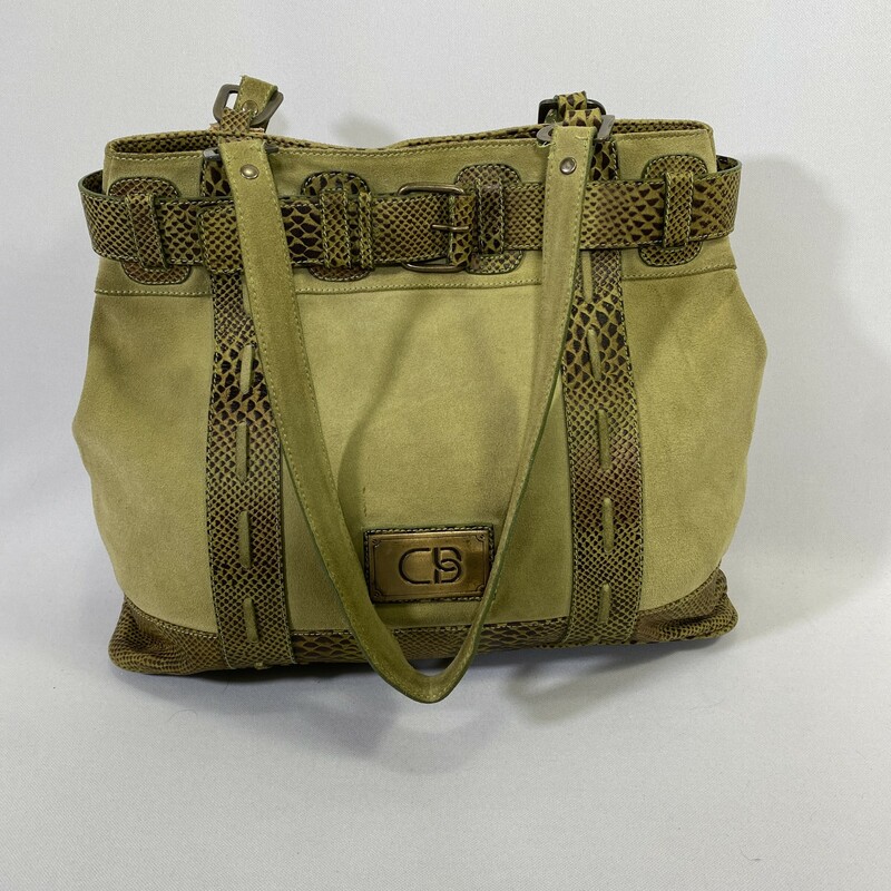 Colombian Bags Leather Ba, Green, Size: Shoulder