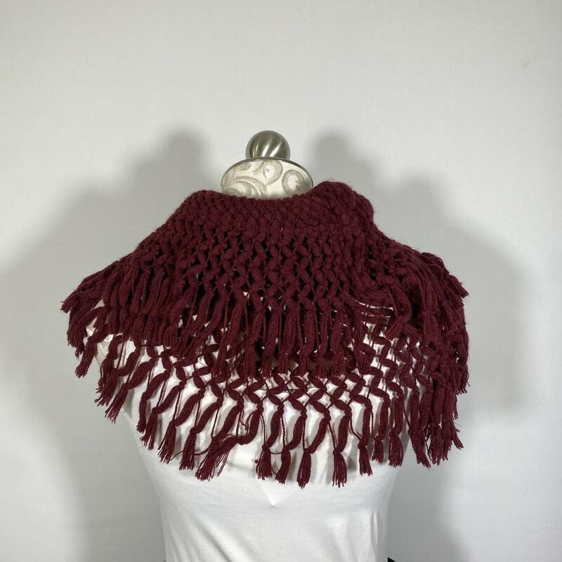 128-003 American Eagle, Red, Size: Scarves Maroon Infinity Scarf