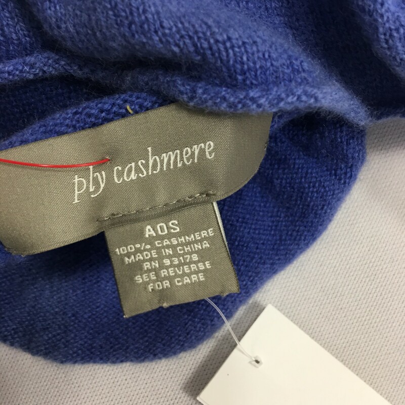 107-101 Ply Cashmere, Blue, Size: Scarves Periwinkle ruffle scarf Cashmere