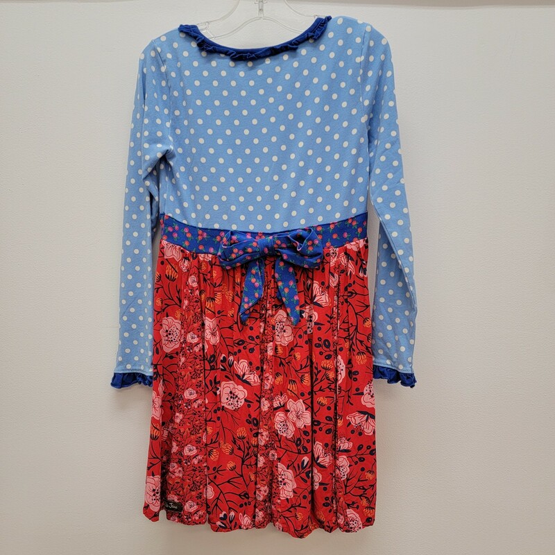 Matilda Jane Dress, Size: 6, Color: Blue/Red