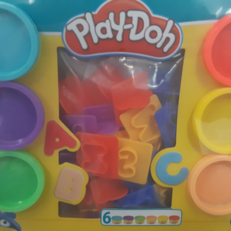 Letters With 6 Colours, 3+, Size: Playdo