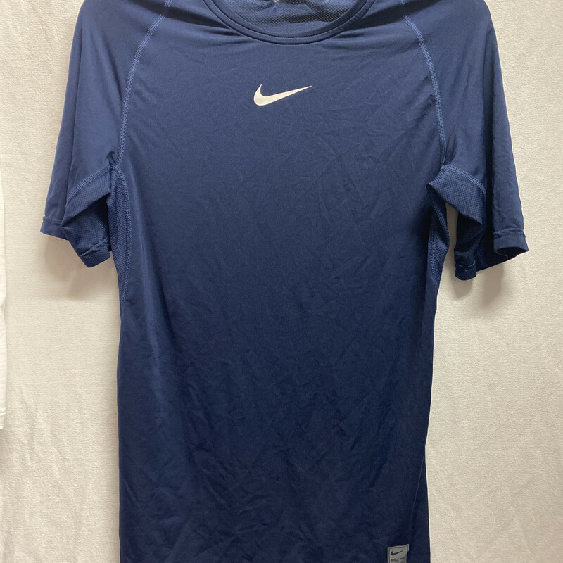 Used condition- wrinkled; previous player sticker at tag area was removed and left a mark;
Blue - size Large