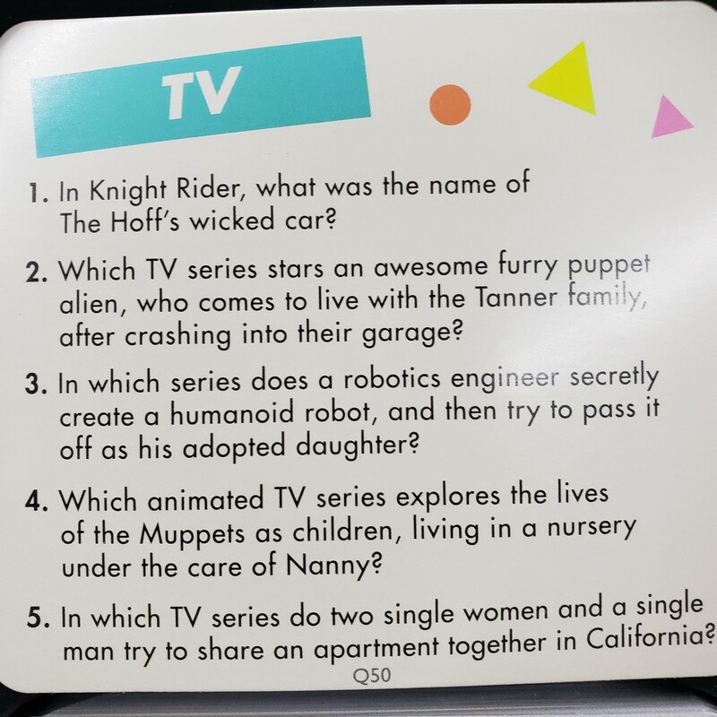 Thats So 80s Game, Trivia, Complete