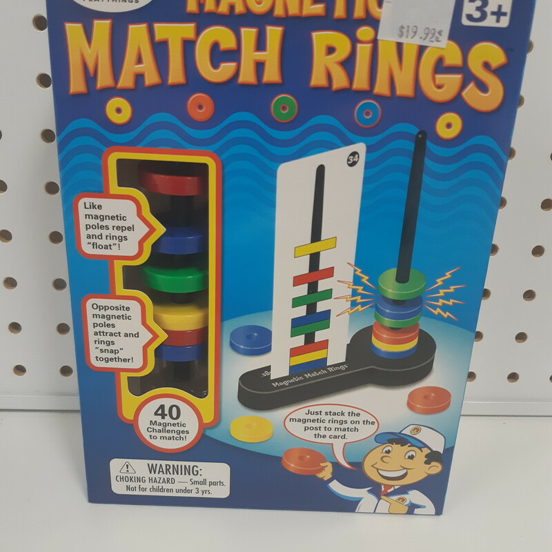 Magnetic Match Rings, 3+, Size: Preschool