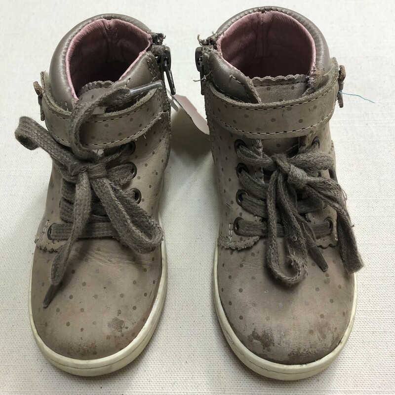 Jacadi Hightop Shoes, Brown, Size: 7T