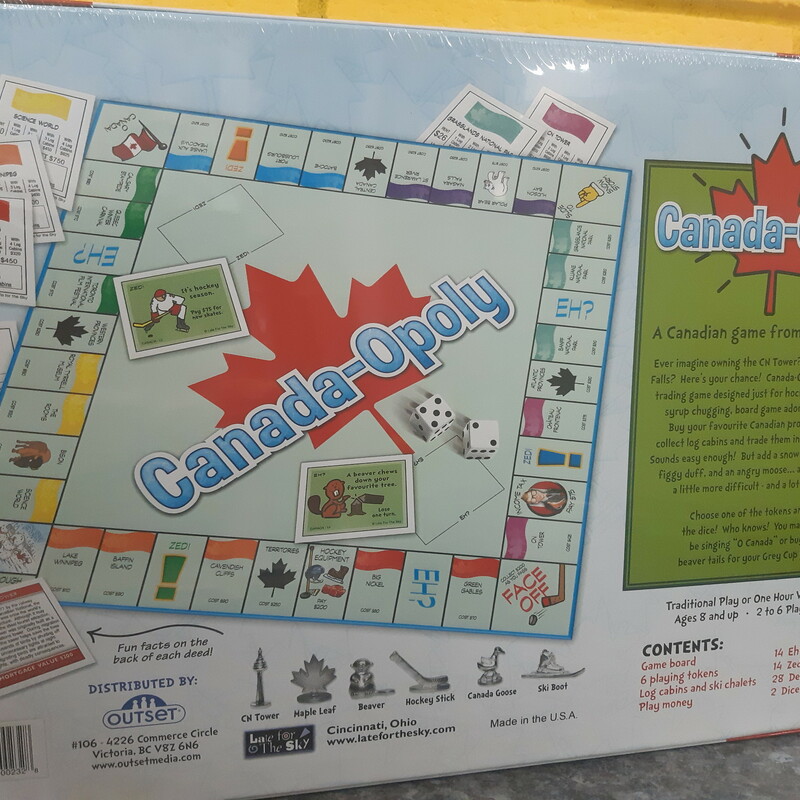 Canada-opoly, 8+, Size: Game