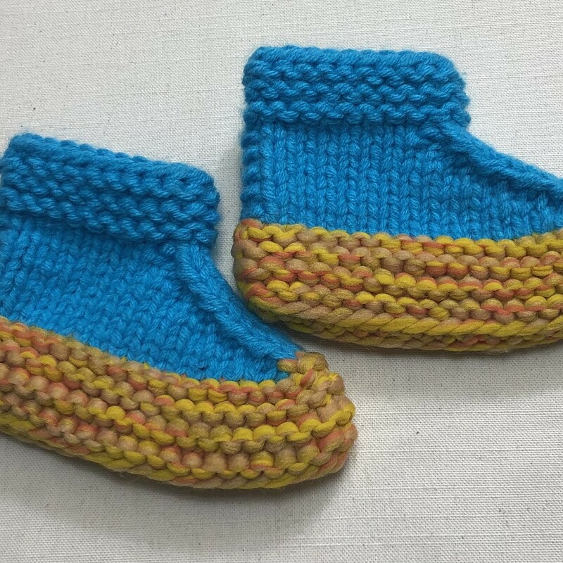 Handmade Slippers, Teal
approximate shoe size 7-8 Toddler