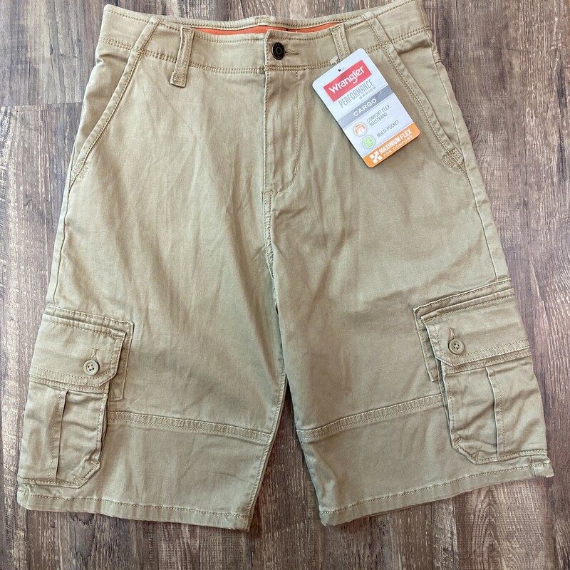 Wrangler Cargo Shorts, Khaki, Size: Youth XL
NEW with Tags