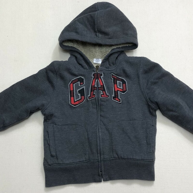 Gap Fleece Lined Sweater, Grey, Size: 3Y