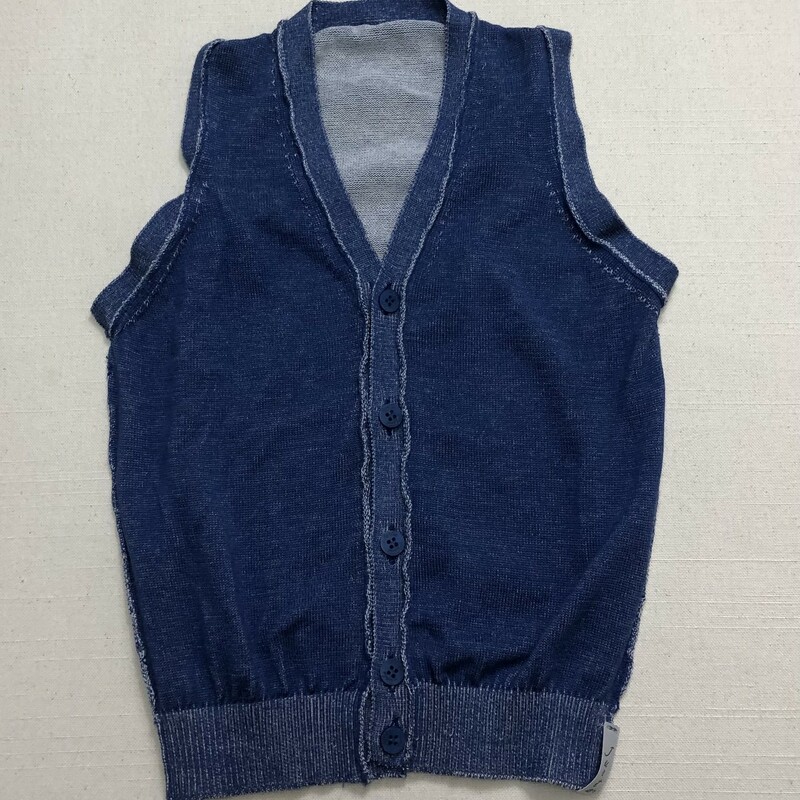 Jurta Cotton Vest, Blue, Size: 4Y