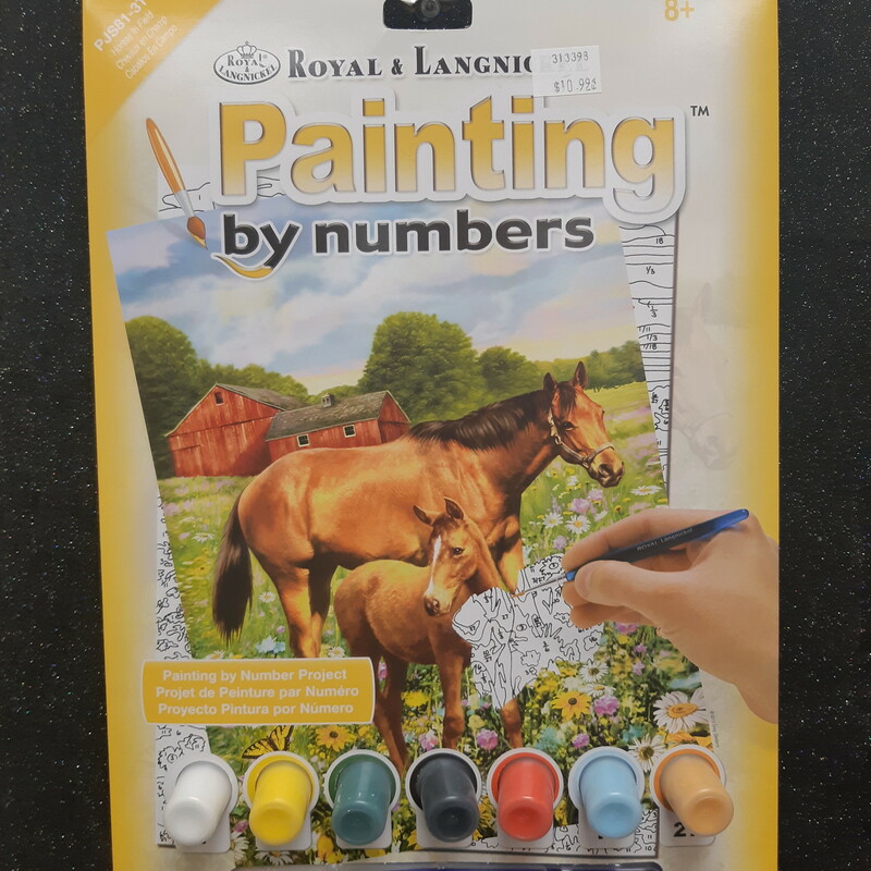 Paint By Number Horses, 8+, Size: Adult Art