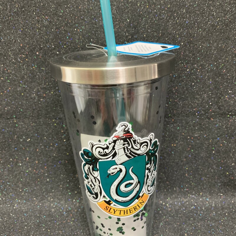 Glitter Cup Slytherin, Green, Size: Eating