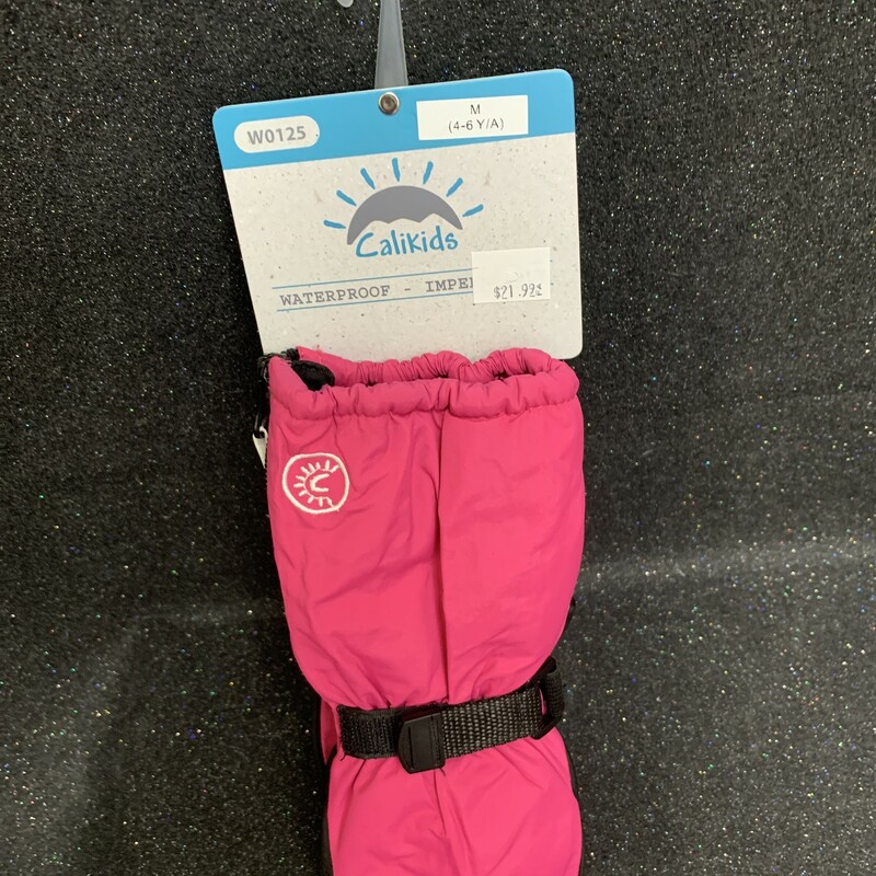 Waterproof Mits S4-6 Pink, Pink, Size: Outerwear