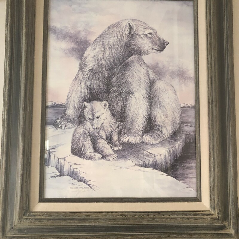 Polar Bear Print,

Size: 22 X 19