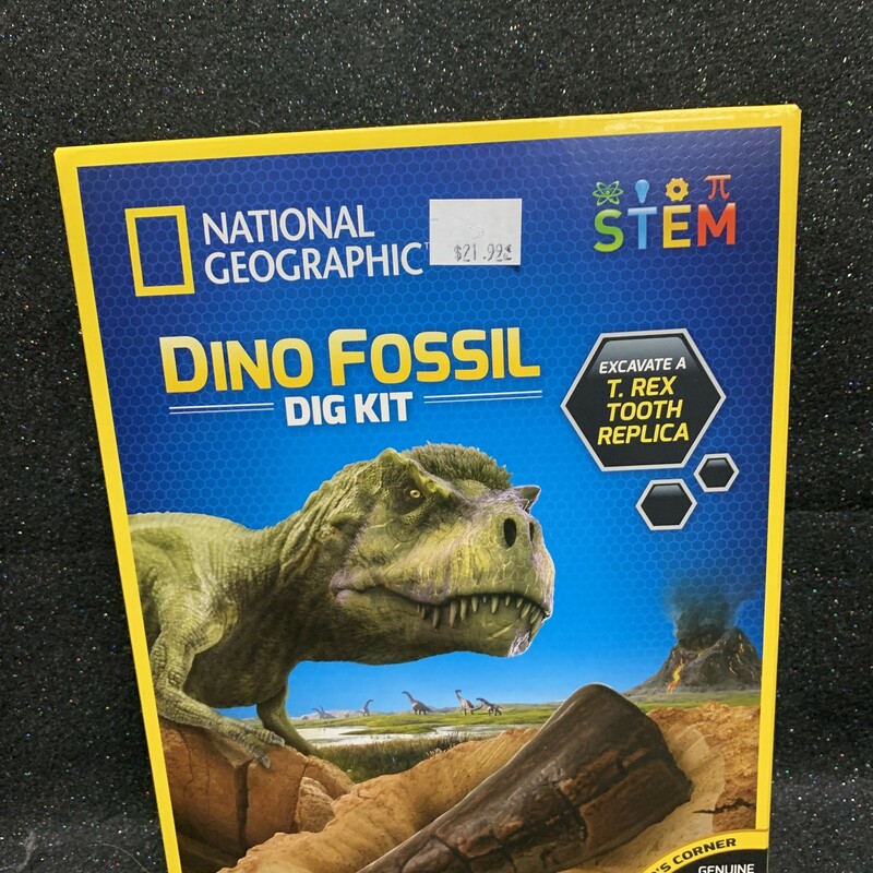 T.Rex Tooth Fossil Dig, 8+, Size: ScienceKit