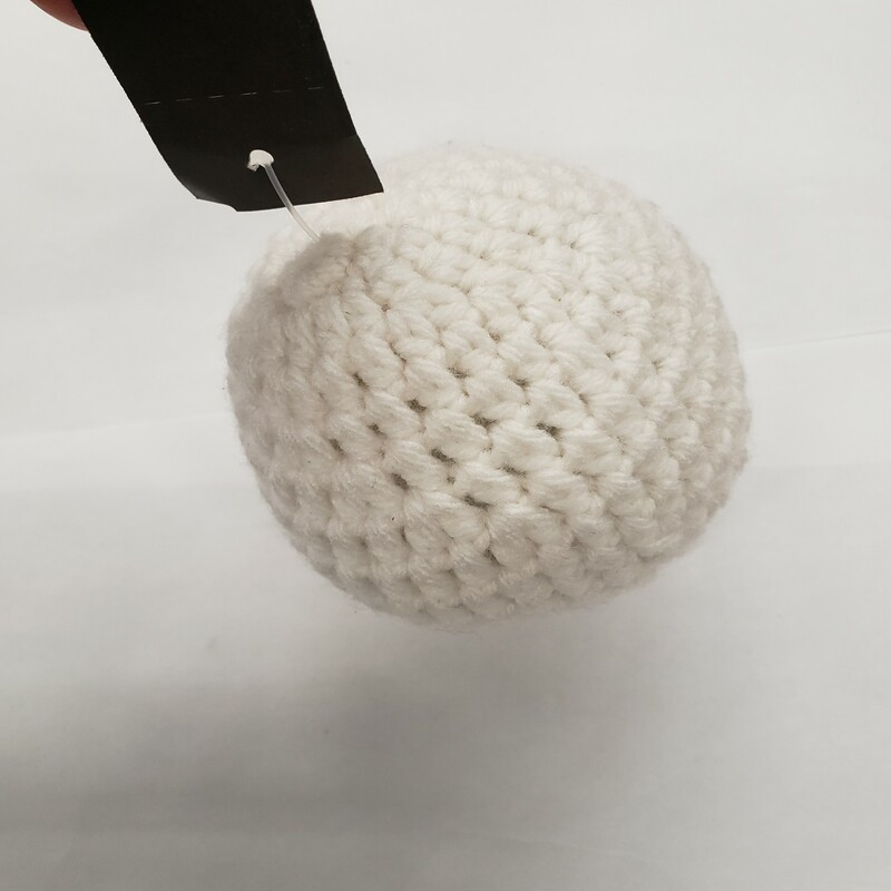 Crochet Creations, Size: Ball, Color: Snow