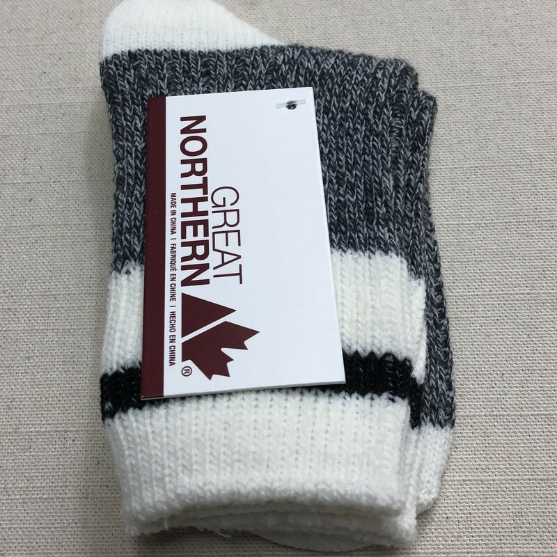 Great Northern Sock, Grey, Size: 11-2Shoe
NEW!
Black Stripe - Ankle
